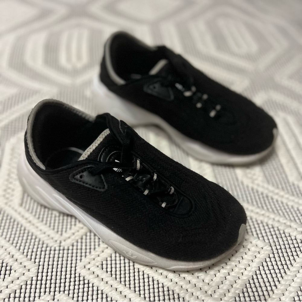 adidas Kids Black and White Athletic Sneakers